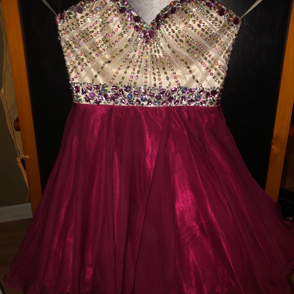 Juniors Homecoming jeweled dress size 4